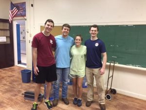 Members of SAM Club volunteer at Thornwell. | Photo by Matt Andrews