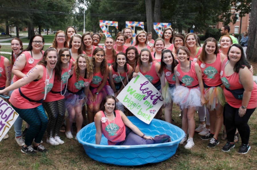 Photograph by Alex Barrus. The average sorority size at PC is 80 members. 