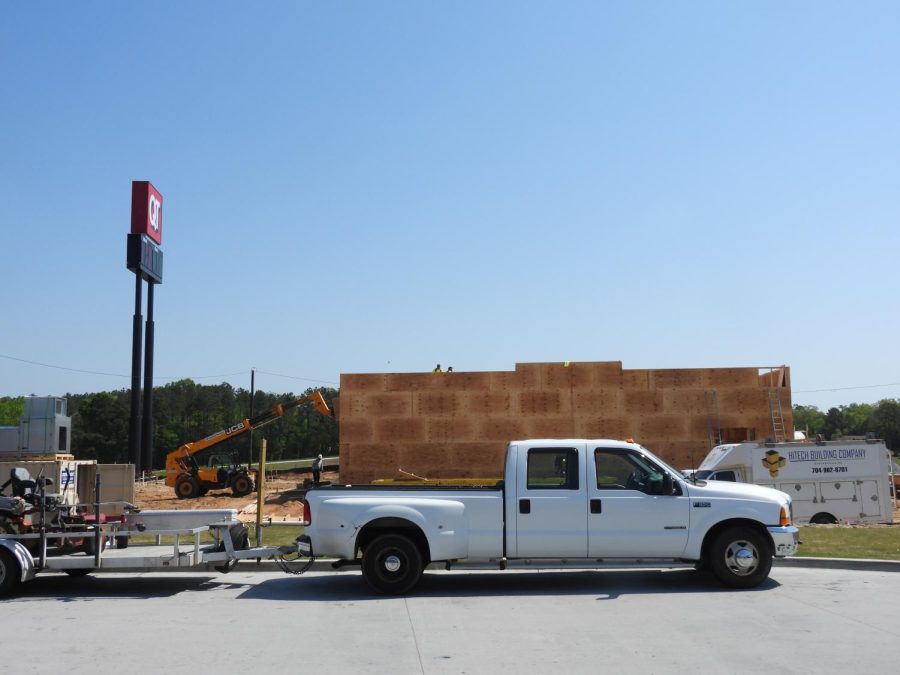 A new fast-food restaurant is currently under construction at the SC-72/I-26 interchange and another is in the final stages of negotiation. The locations will be next to the QuikTrip gas station. ©Mitchell Mercer