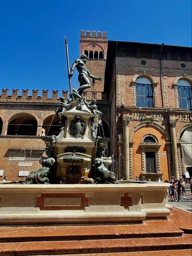 The Fountain of Neptune in Bologna.