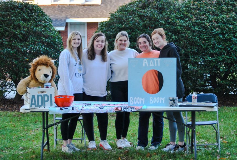 ADPI members with their decorated table.