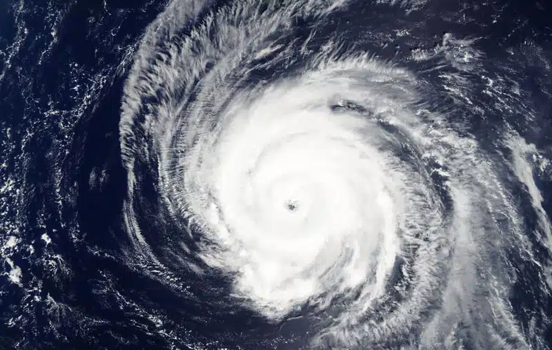 Hurricane Helene stock image